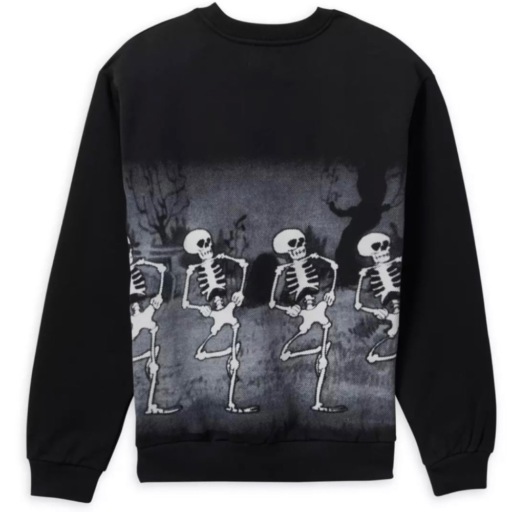 Disney Parks Silly Symphonies Skeleton Dance Crewbeck Pullover Sweater